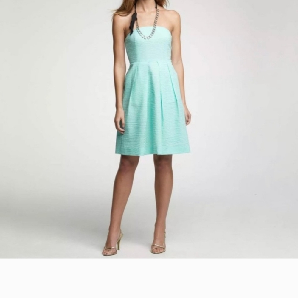 J. Crew Green Strapless Dress, Size 4